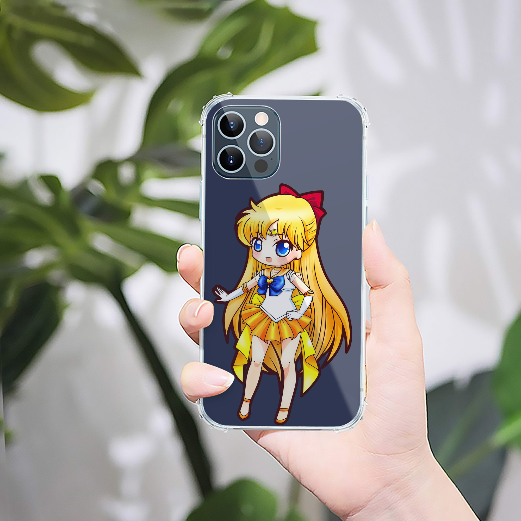 （画像用） 美少女戦士セーラームーン 愛野 美奈子 あいの みなこ Sailor Moon Aino Minako 【iPhone 12シリーズ対応】透明スマホケース（クリアソフトケース）